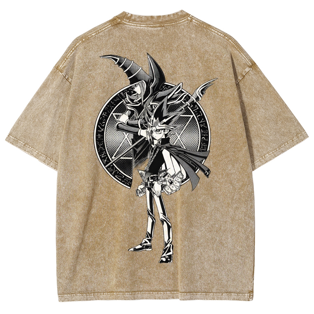 Yu-Gi-Oh! Dark Magician Unisex Fit Washed T-Shirt