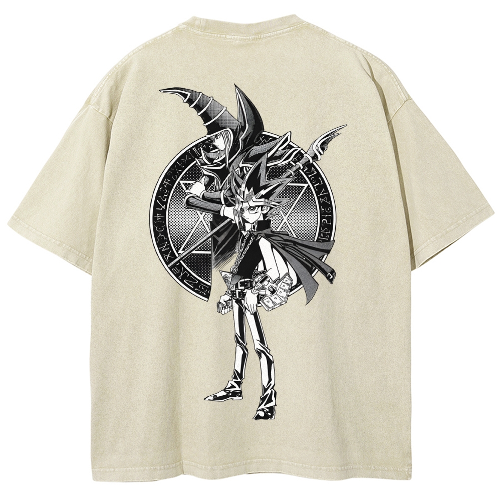 Yu-Gi-Oh! Dark Magician Unisex Fit Washed T-Shirt