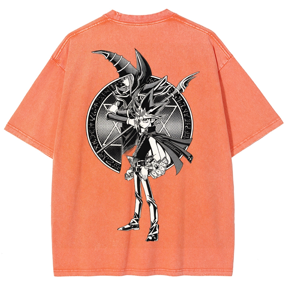 Yu-Gi-Oh! Dark Magician Unisex Fit Washed T-Shirt