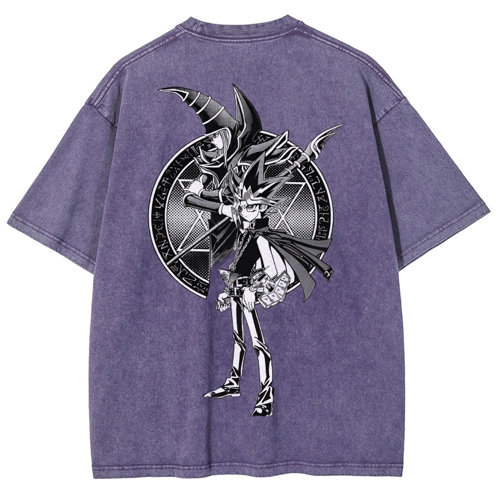 Yu-Gi-Oh! Dark Magician Unisex Fit Washed T-Shirt