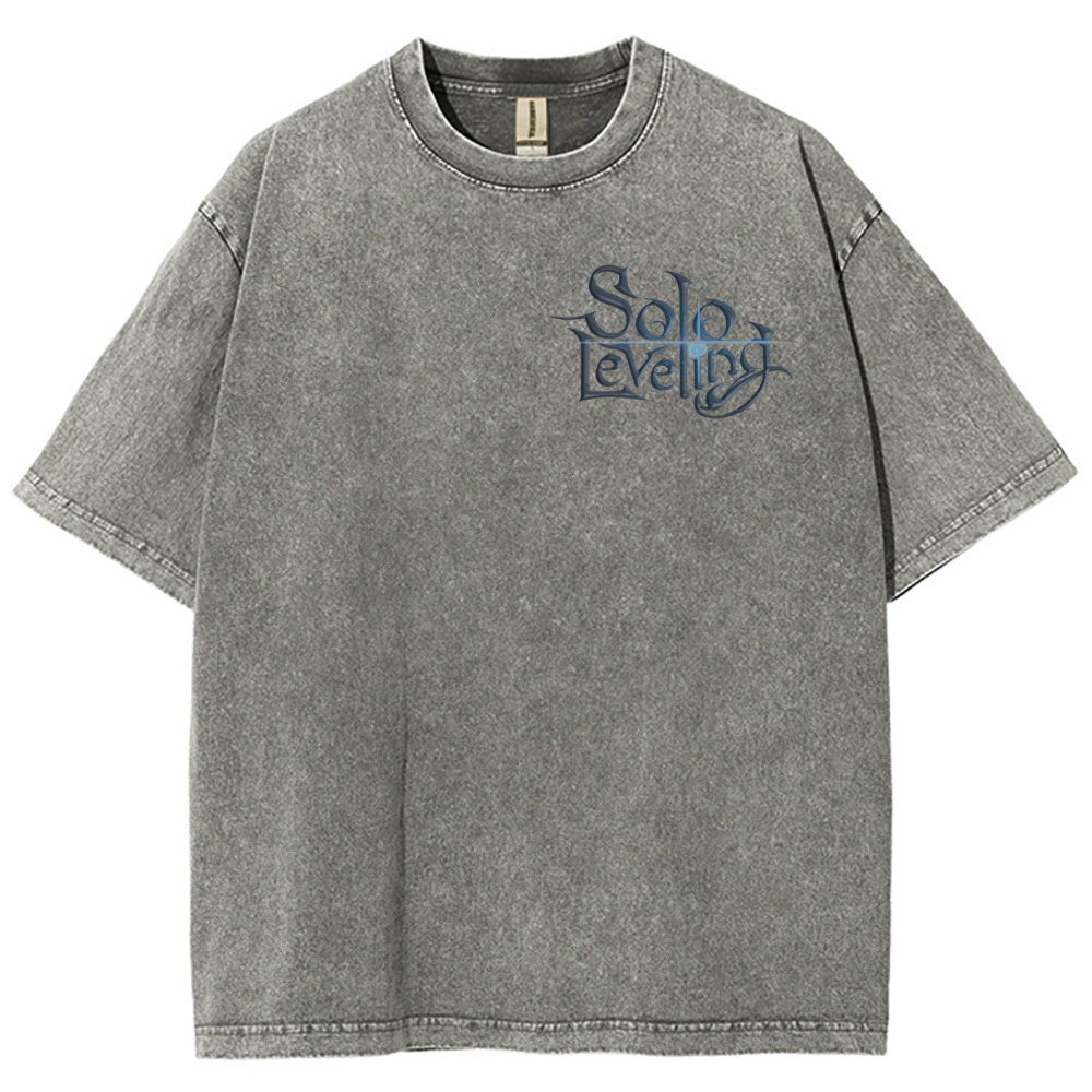 solo leveling Unisex Fit Washed T-Shirt 2502004266