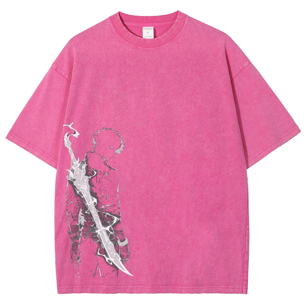 solo leveling Unisex Fit Washed T-Shirt 2502004280