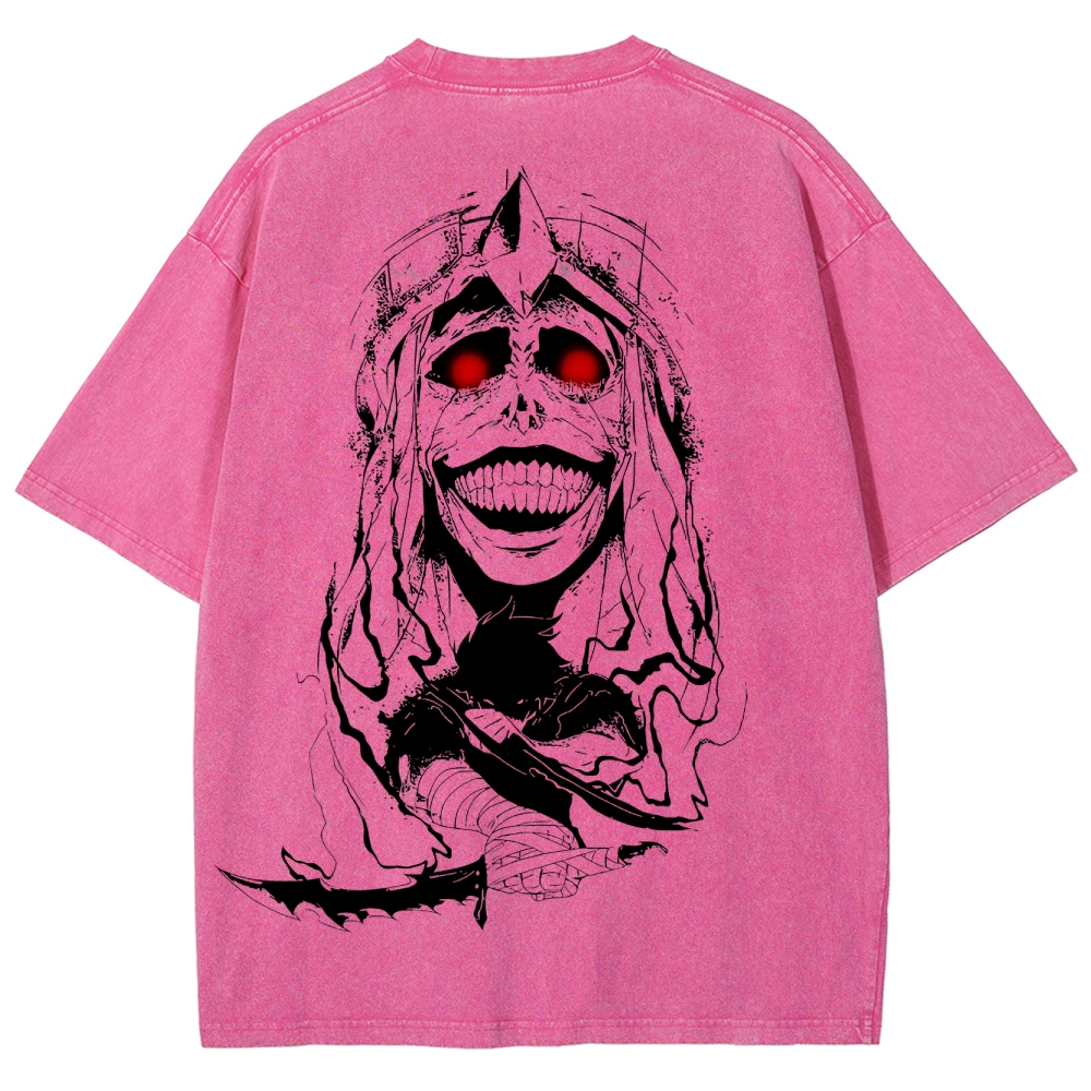 solo leveling Unisex Fit Washed T-Shirt 2502004303