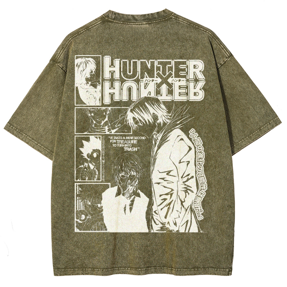 HunterxHunter Unisex Fit Washed T-Shirt 2502004490
