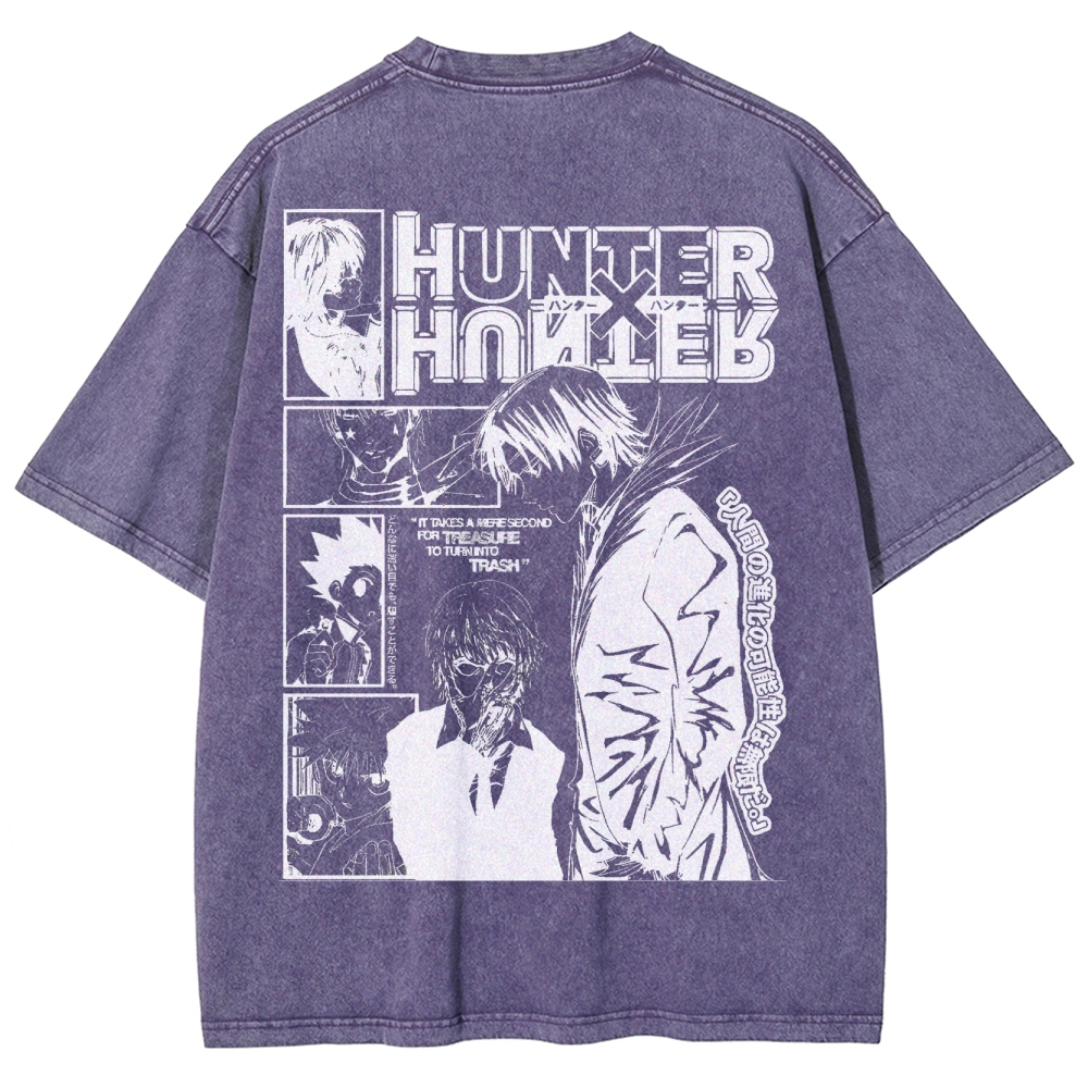HunterxHunter Unisex Fit Washed T-Shirt 2502004490