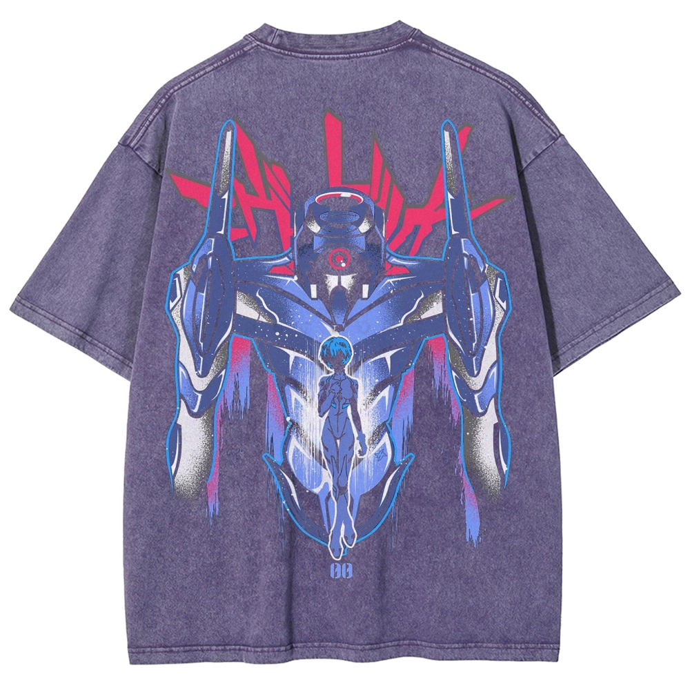 Neon Genesis Evangelion Unisex Fit Washed T-Shirt 2502005755