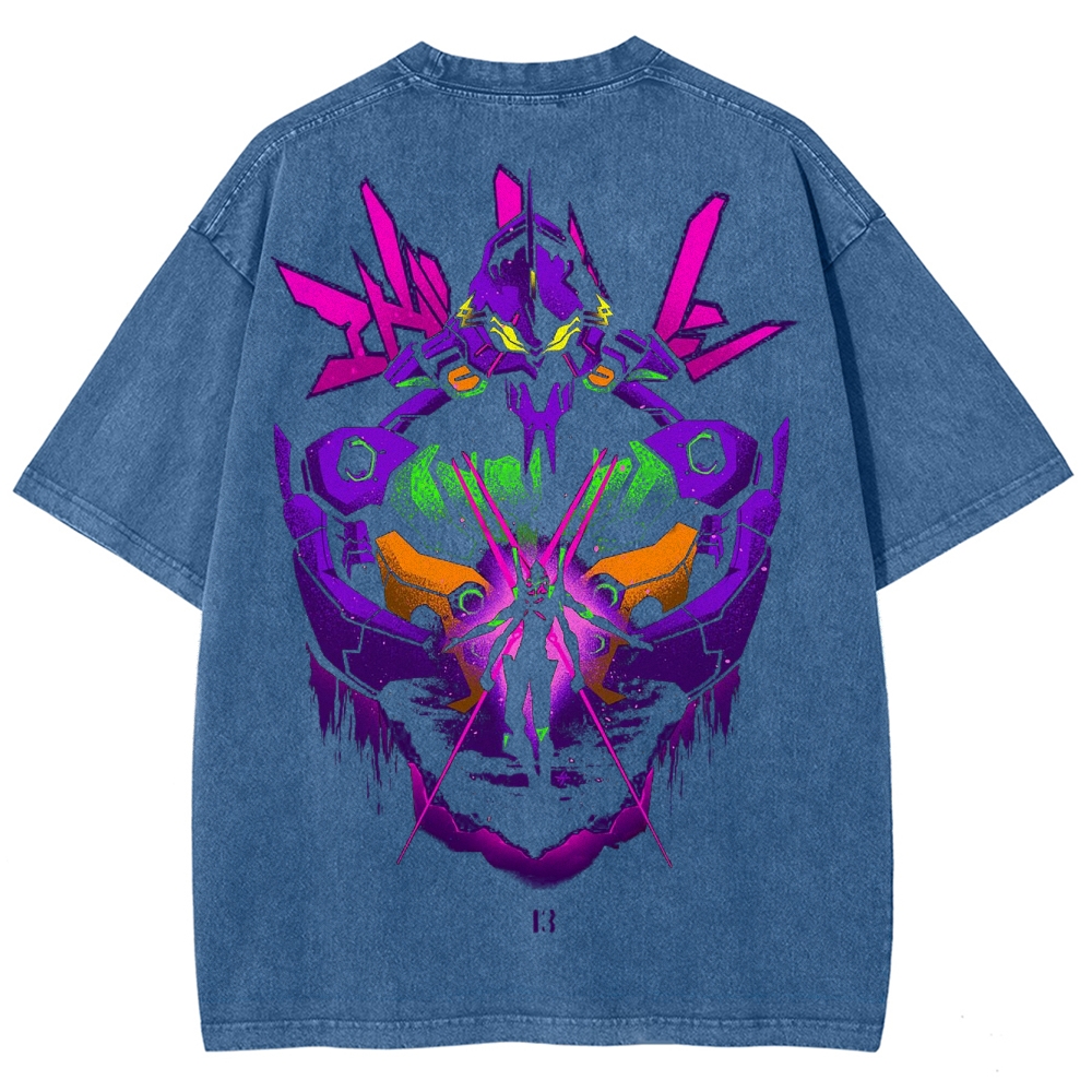 Neon Genesis Evangelion Unisex Fit Washed T-Shirt 2502005757