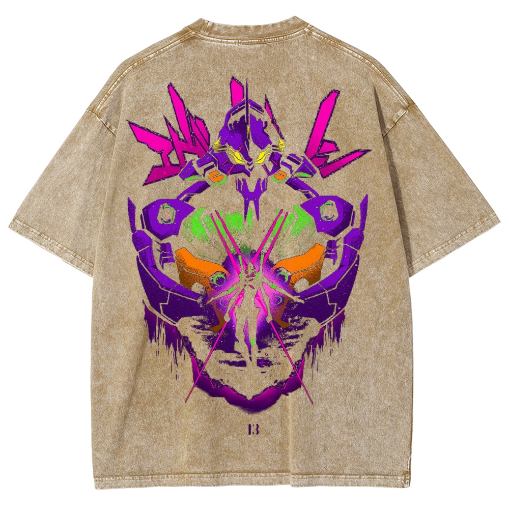 Neon Genesis Evangelion Unisex Fit Washed T-Shirt 2502005757