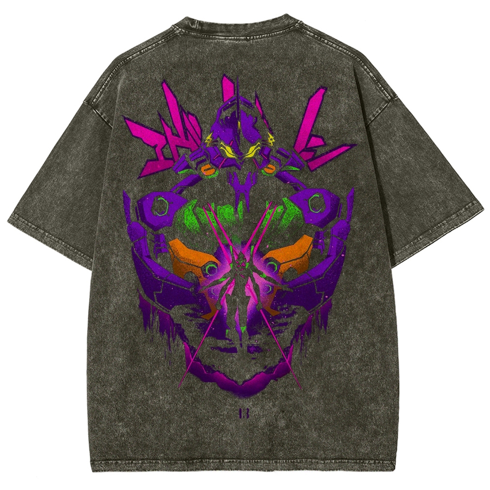 Neon Genesis Evangelion Unisex Fit Washed T-Shirt 2502005757