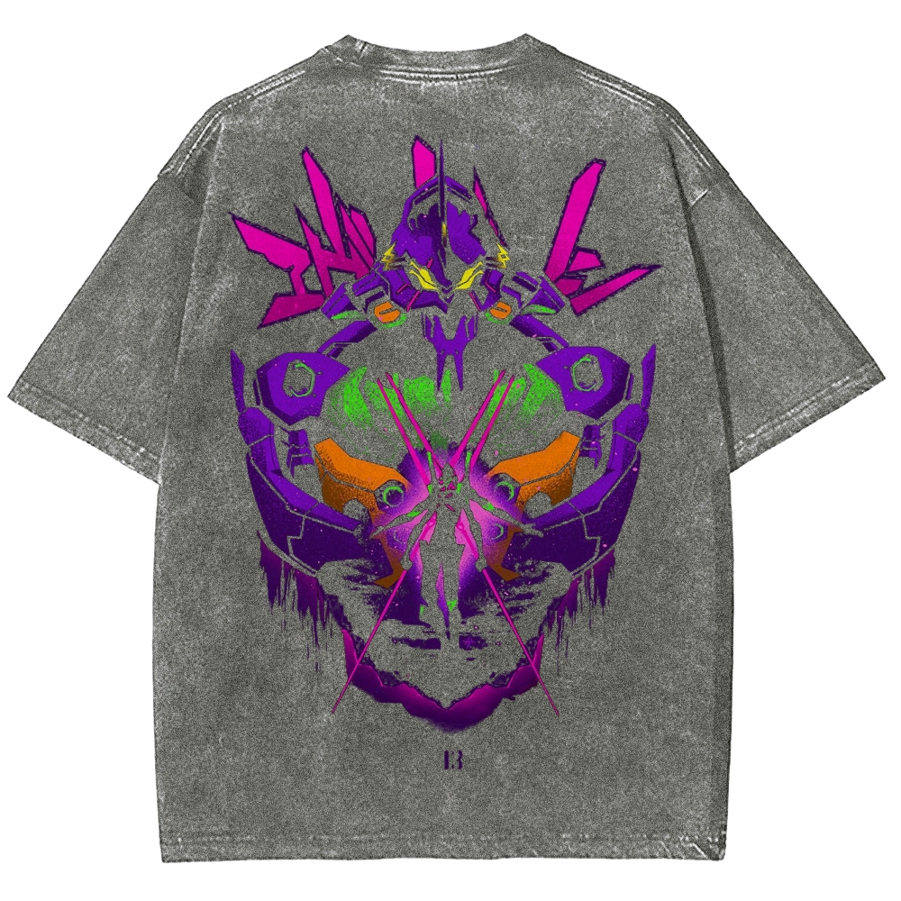 Neon Genesis Evangelion Unisex Fit Washed T-Shirt 2502005757