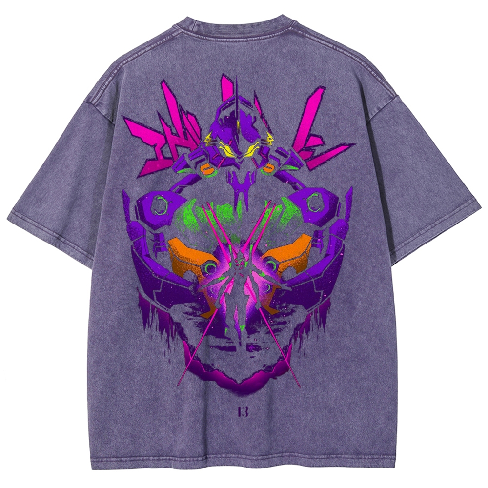 Neon Genesis Evangelion Unisex Fit Washed T-Shirt 2502005757