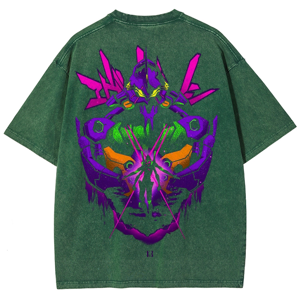 Neon Genesis Evangelion Unisex Fit Washed T-Shirt 2502005757