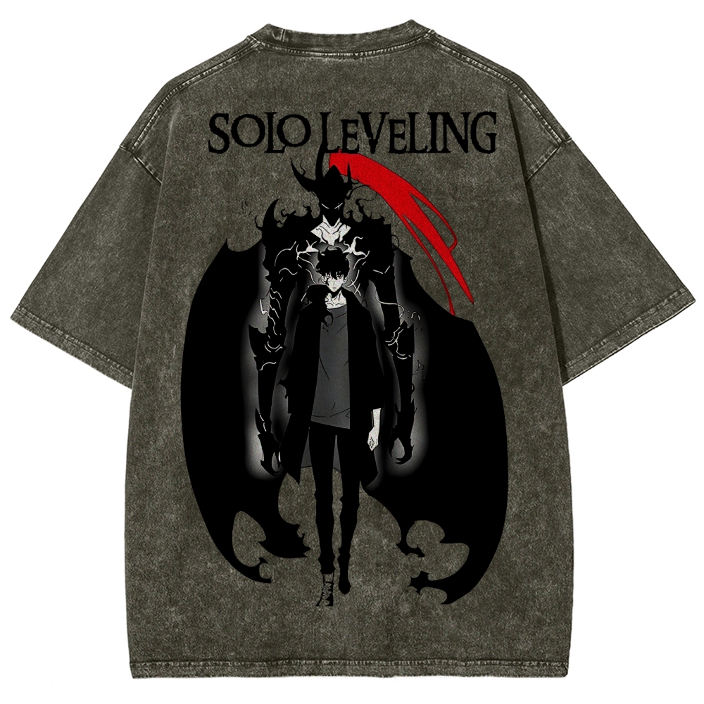 solo leveling Unisex Fit Washed T-Shirt 2502007458