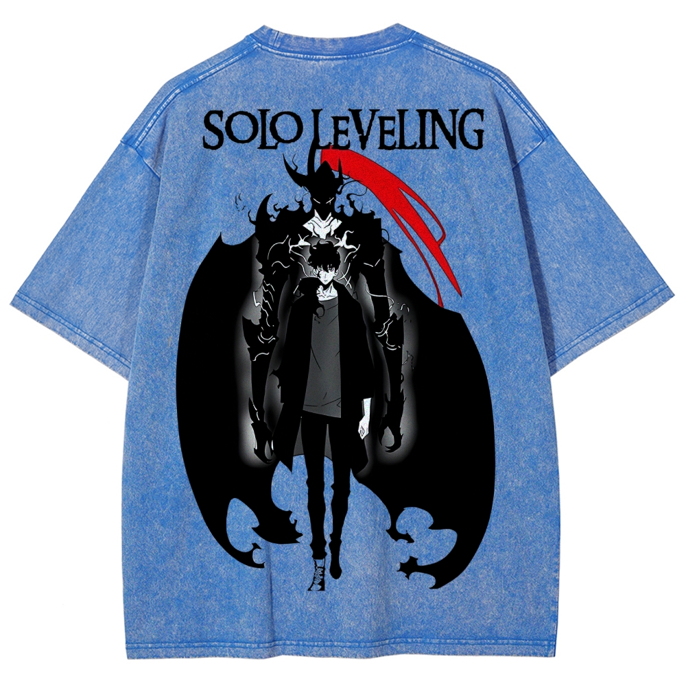 solo leveling Unisex Fit Washed T-Shirt 2502007458