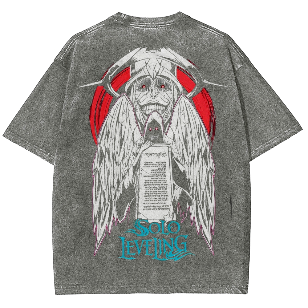 solo leveling Unisex Fit Washed T-Shirt 2502007479