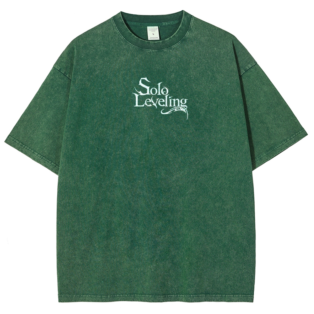 solo leveling Unisex Fit Washed T-Shirt 2502007479