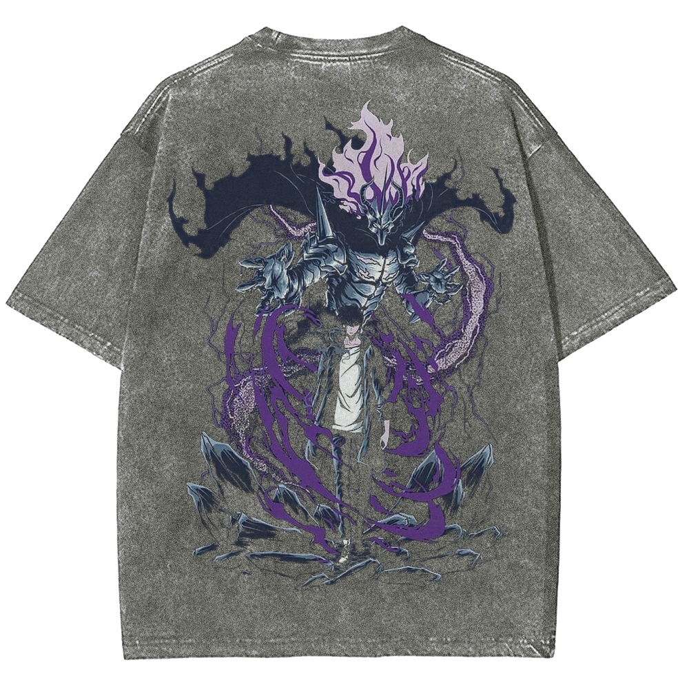 solo leveling Unisex Fit Washed T-Shirt 2502007484