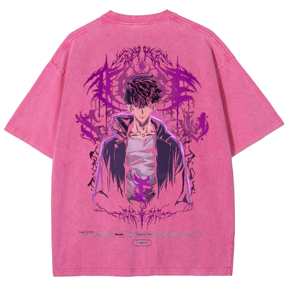 solo leveling Unisex Fit Washed T-Shirt 2502007503