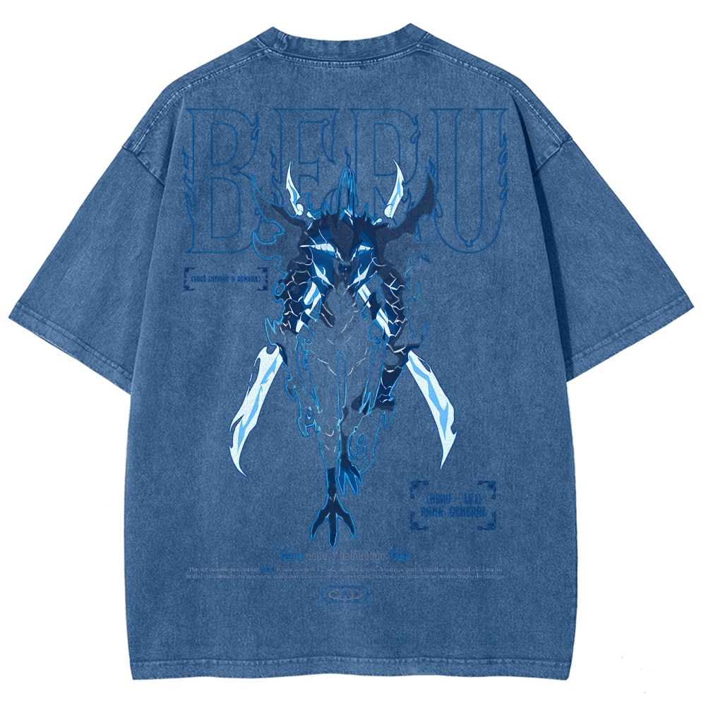 solo leveling Unisex Fit Washed T-Shirt 2502007532