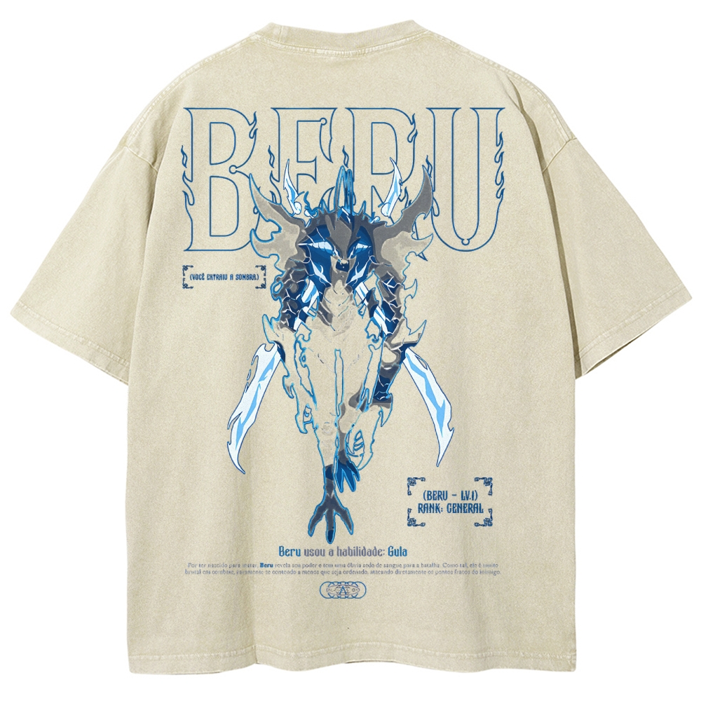 solo leveling Unisex Fit Washed T-Shirt 2502007532