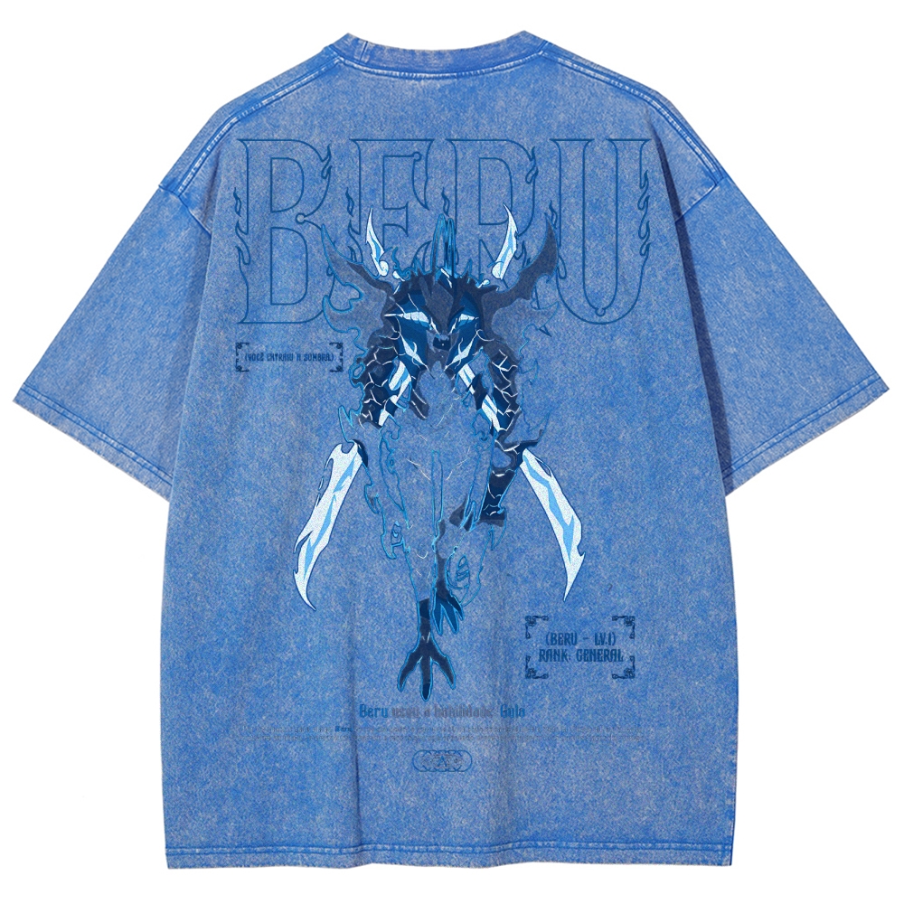 solo leveling Unisex Fit Washed T-Shirt 2502007532