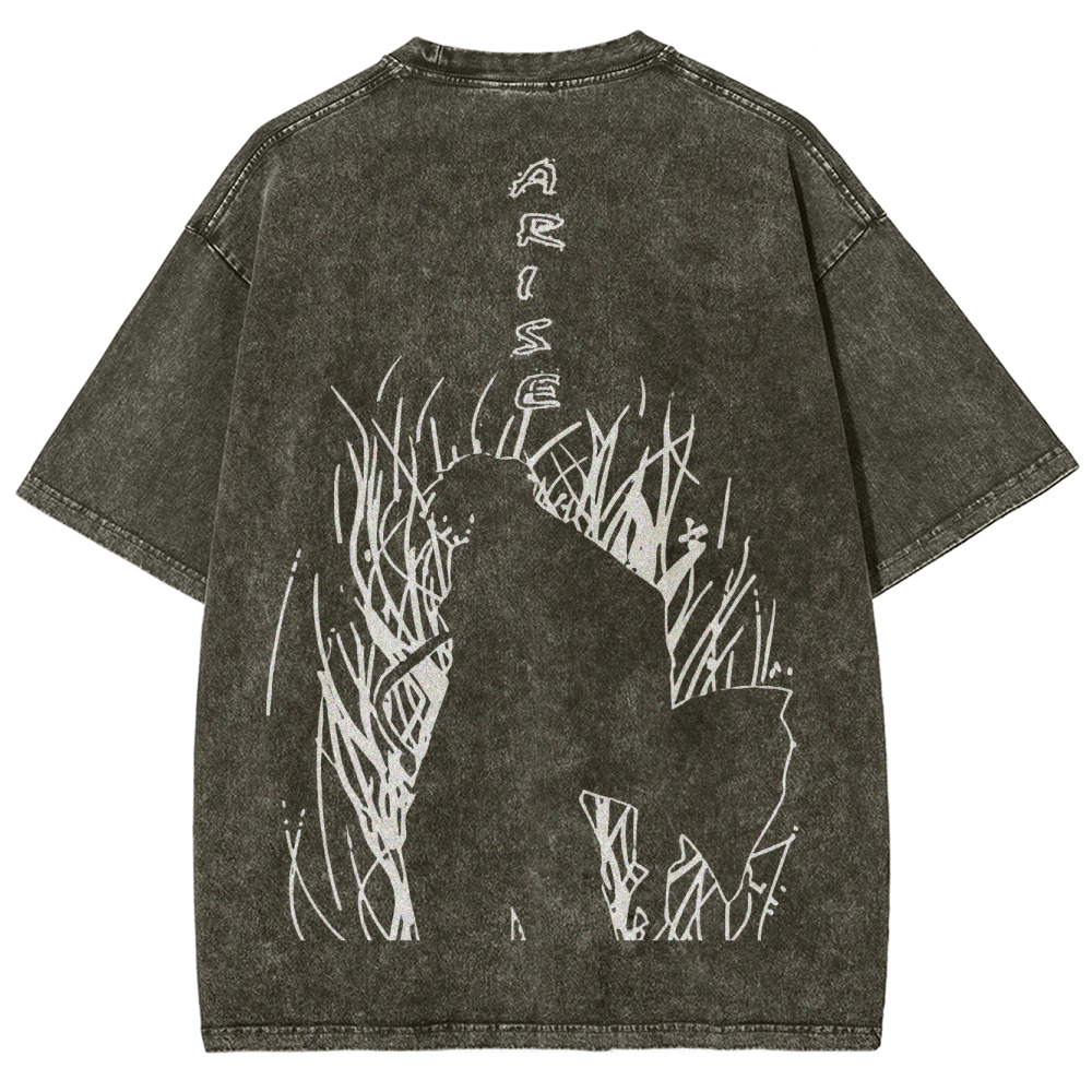 solo leveling Unisex Fit Washed T-Shirt 2502007607