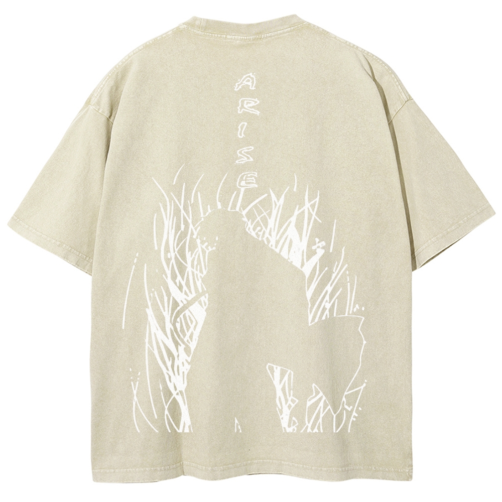 solo leveling Unisex Fit Washed T-Shirt 2502007607