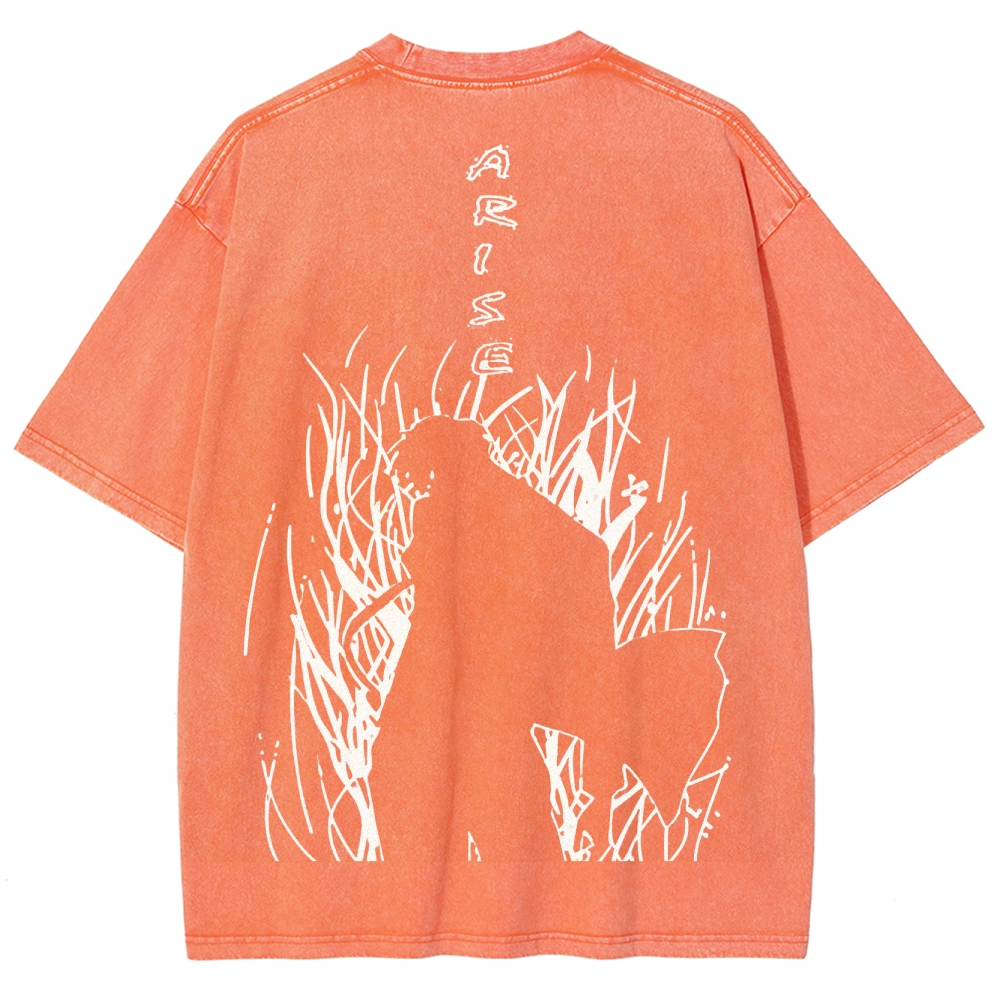 solo leveling Unisex Fit Washed T-Shirt 2502007607