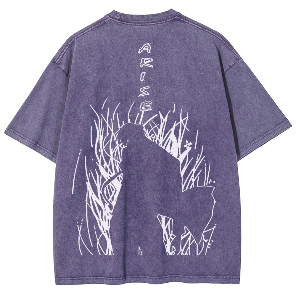 solo leveling Unisex Fit Washed T-Shirt 2502007607