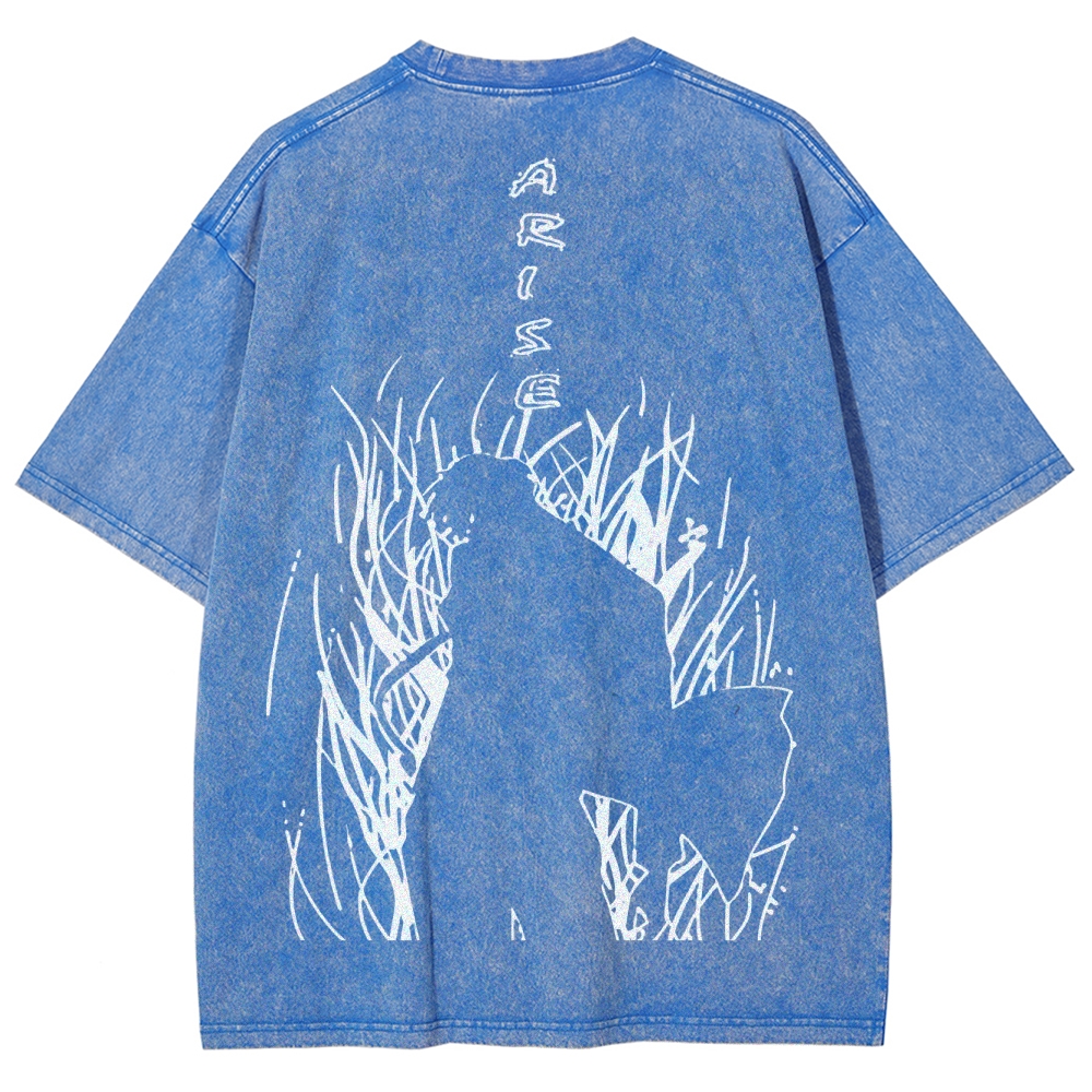 solo leveling Unisex Fit Washed T-Shirt 2502007607