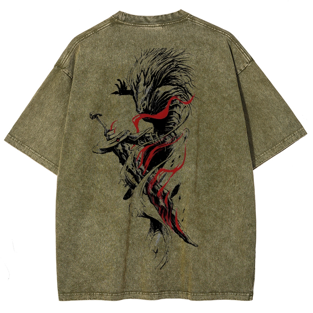 Elden Ring Elden Ring Unisex Fit Washed T-Shirt 2502008144