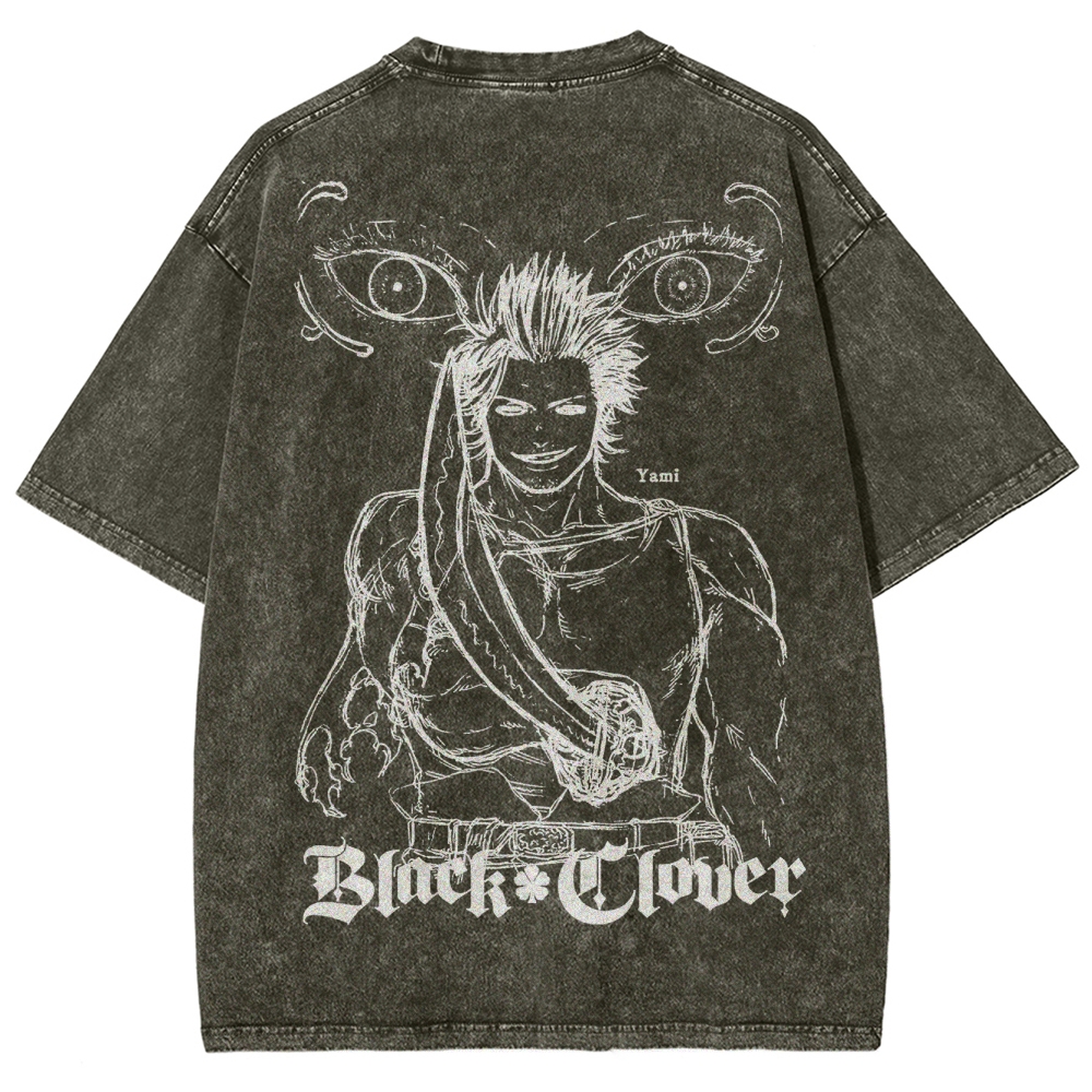 BLACK CLOVER Unisex Fit Washed T-Shirt 2502008150
