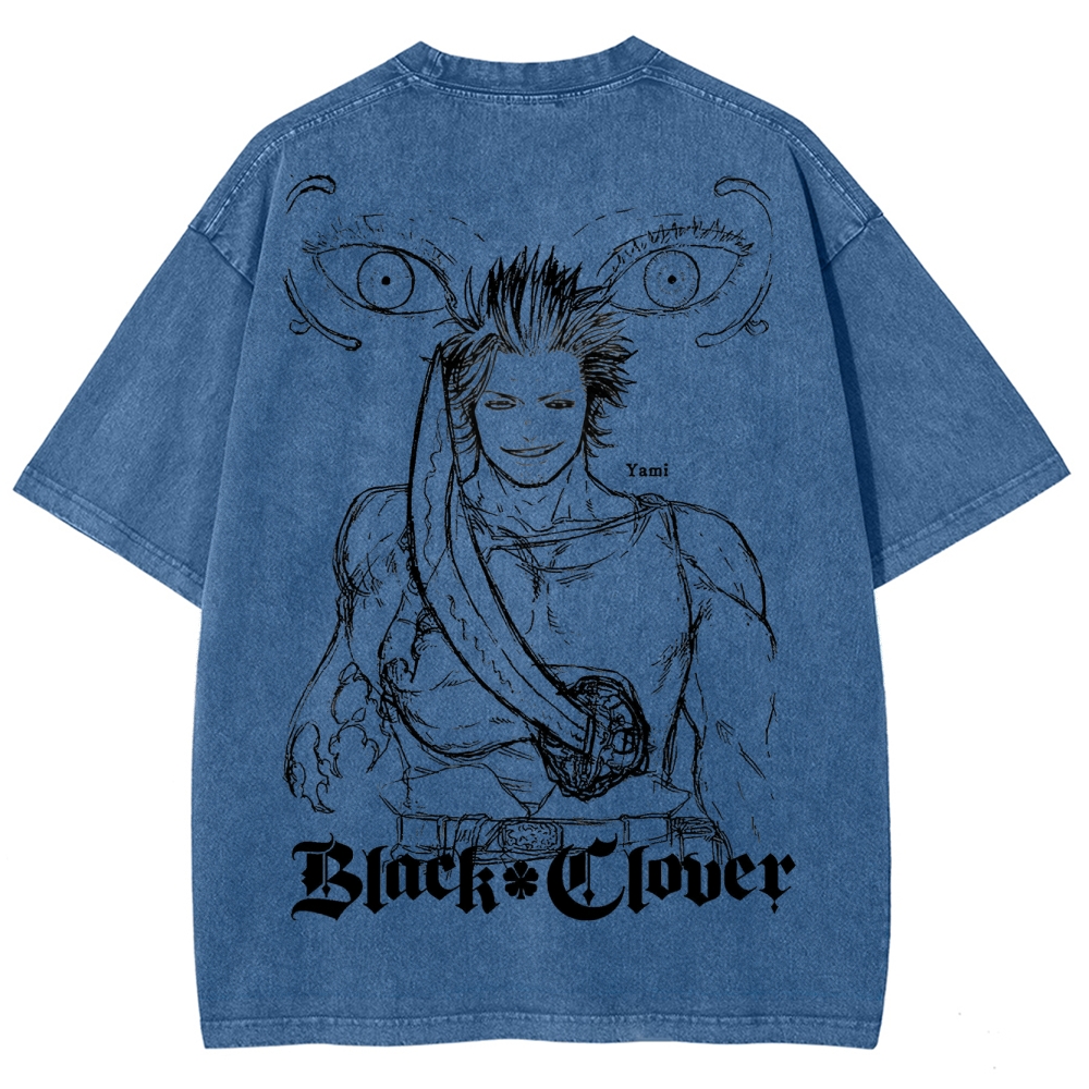 BLACK CLOVER Unisex Fit Washed T-Shirt 2502008150