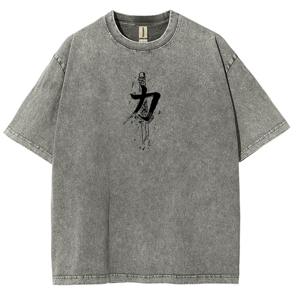 BLACK CLOVER Unisex Fit Washed T-Shirt 2502008150