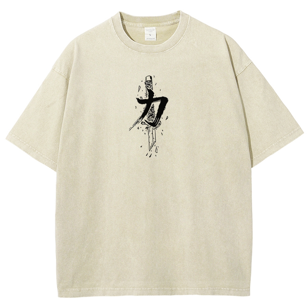 BLACK CLOVER Unisex Fit Washed T-Shirt 2502008150