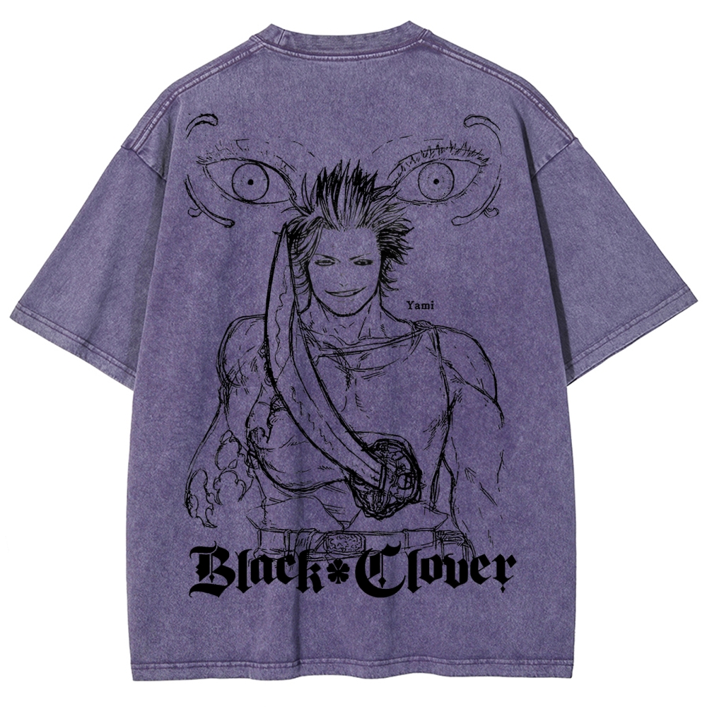 BLACK CLOVER Unisex Fit Washed T-Shirt 2502008150