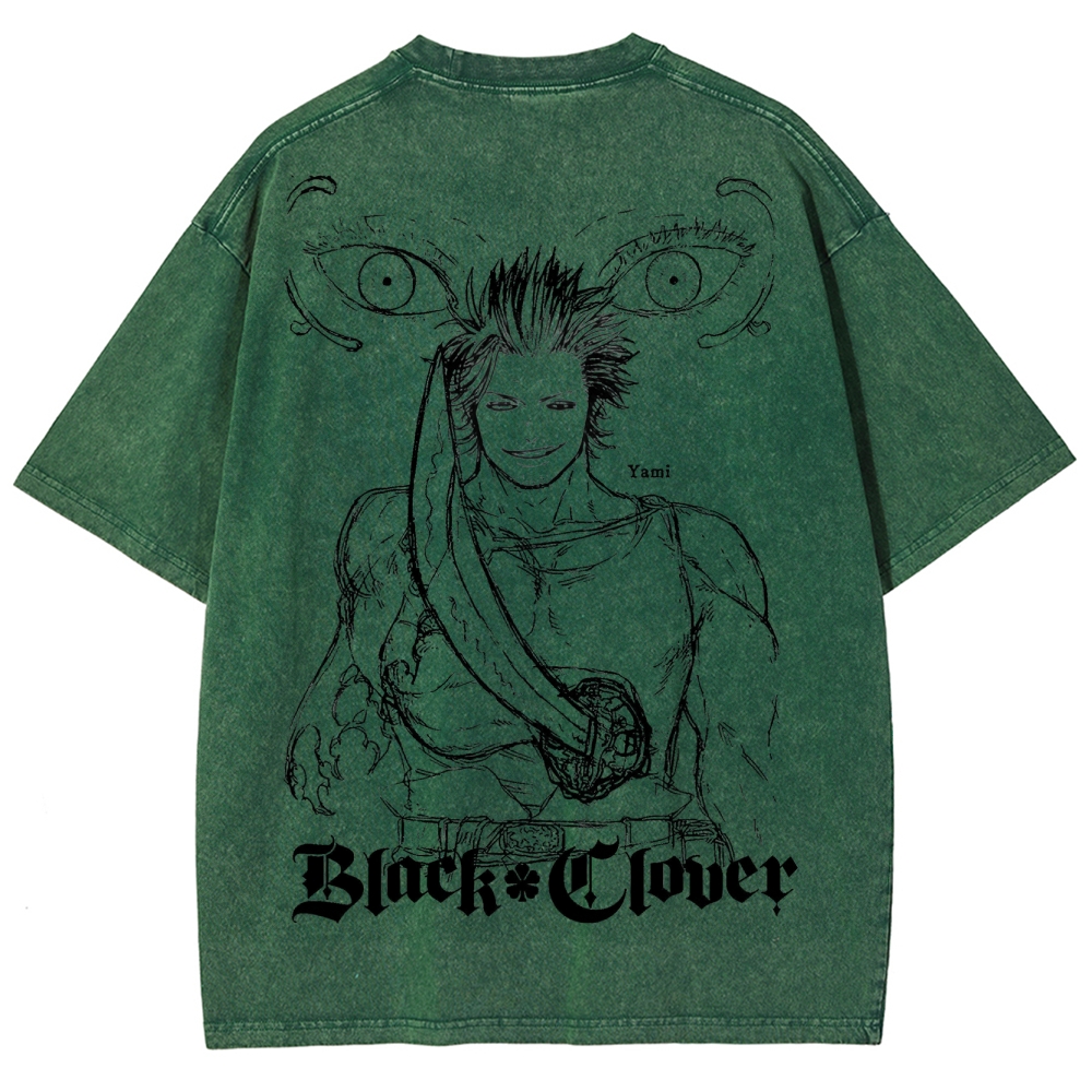 BLACK CLOVER Unisex Fit Washed T-Shirt 2502008150