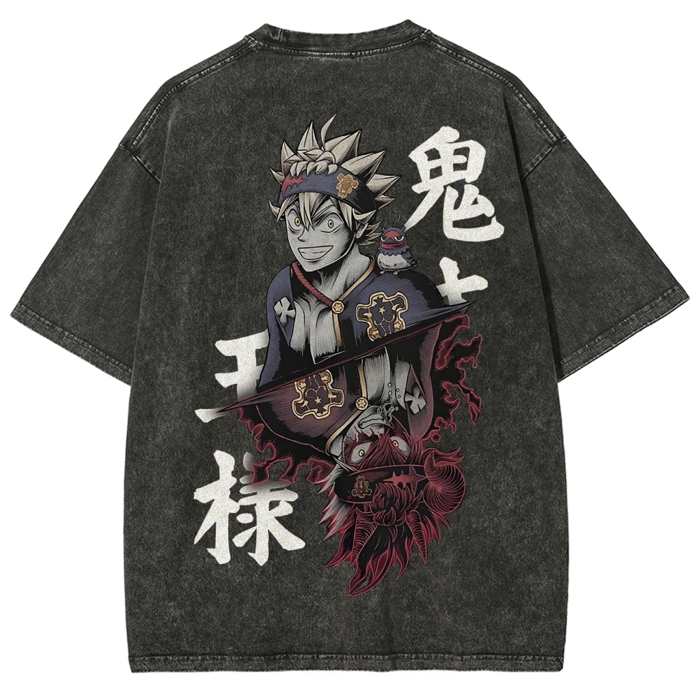BLACK CLOVER Unisex Fit Washed T-Shirt 2502008152