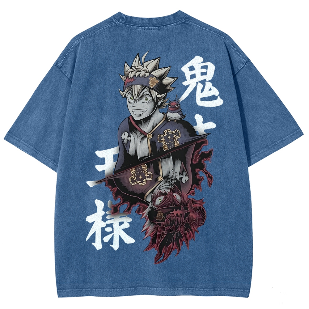 BLACK CLOVER Unisex Fit Washed T-Shirt 2502008152