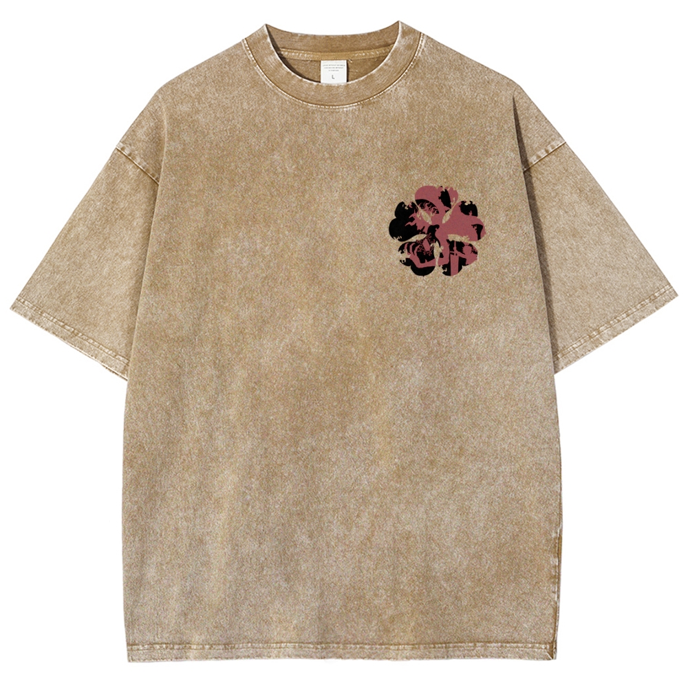 BLACK CLOVER Unisex Fit Washed T-Shirt 2502008152