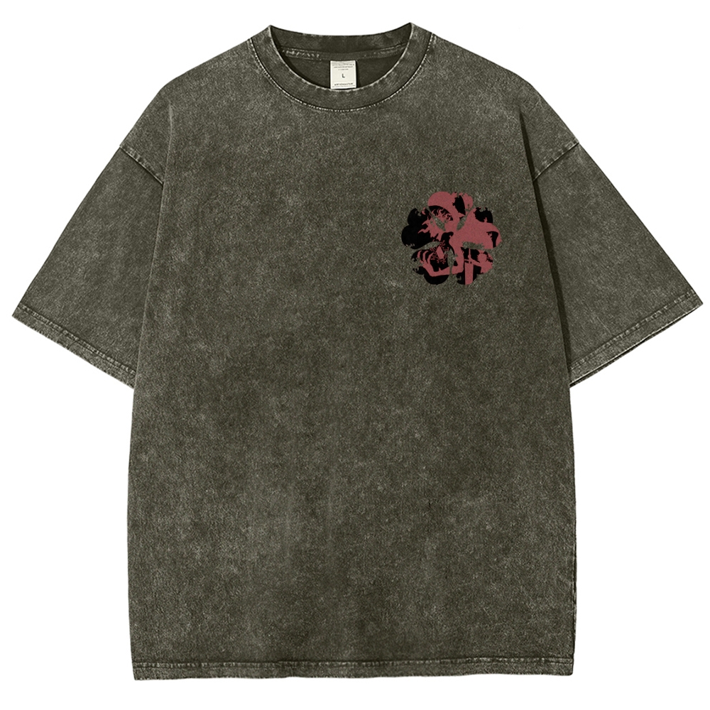 BLACK CLOVER Unisex Fit Washed T-Shirt 2502008152