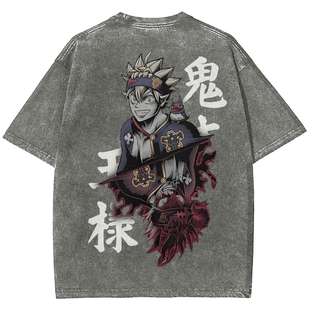 BLACK CLOVER Unisex Fit Washed T-Shirt 2502008152