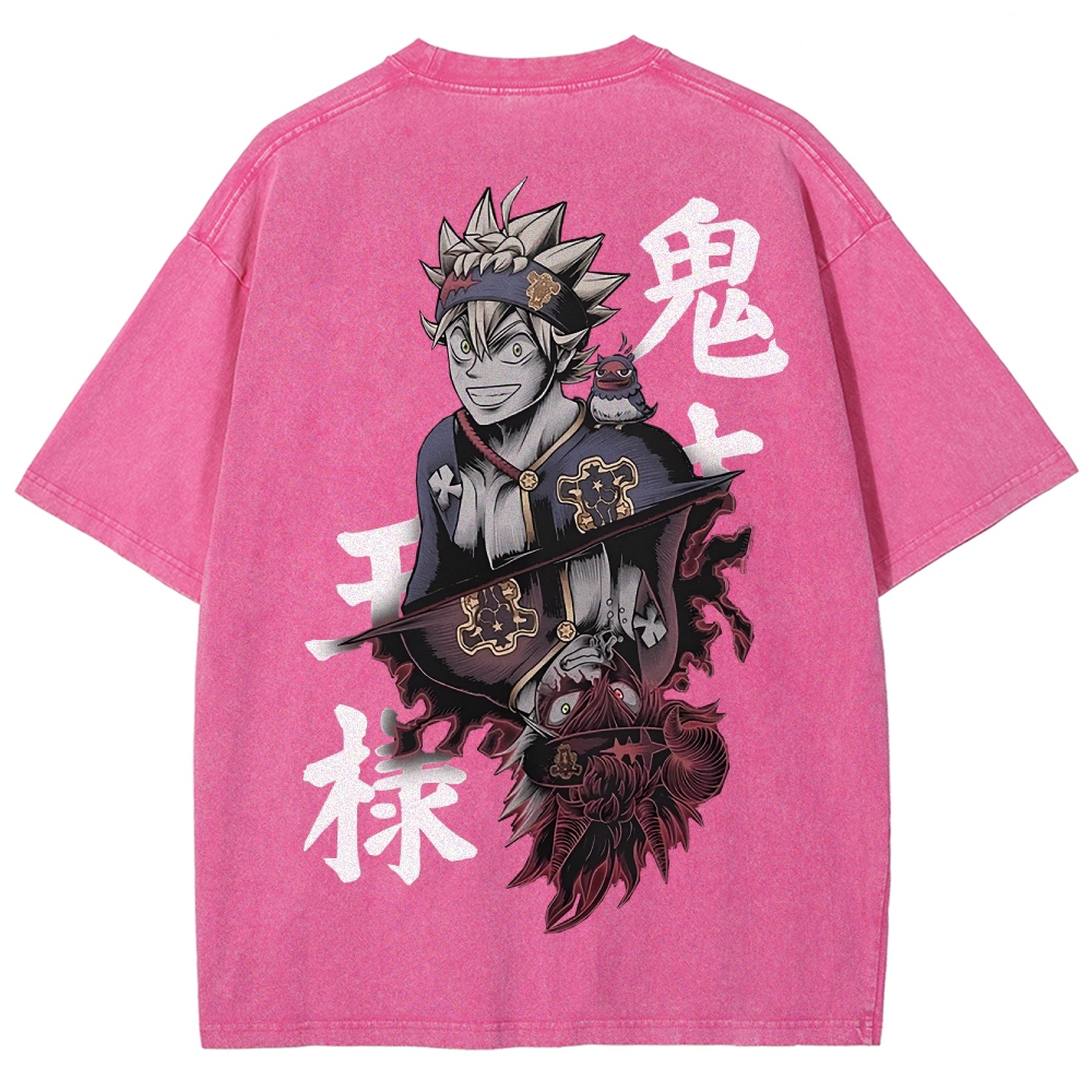 BLACK CLOVER Unisex Fit Washed T-Shirt 2502008152