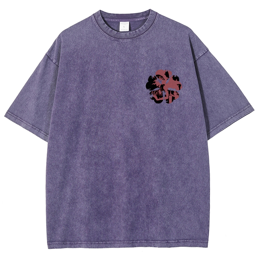 BLACK CLOVER Unisex Fit Washed T-Shirt 2502008152