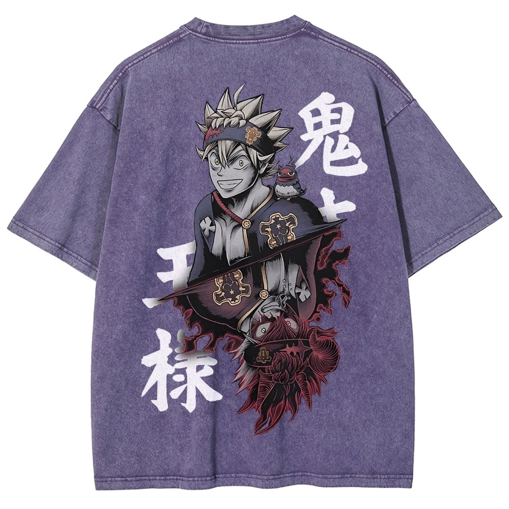 BLACK CLOVER Unisex Fit Washed T-Shirt 2502008152