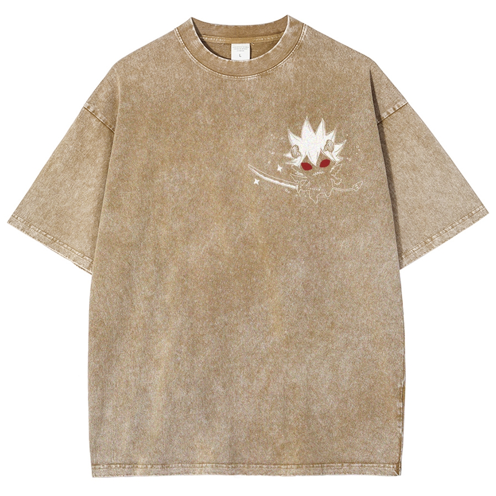 BLACK CLOVER Unisex Fit Washed T-Shirt 2502008163