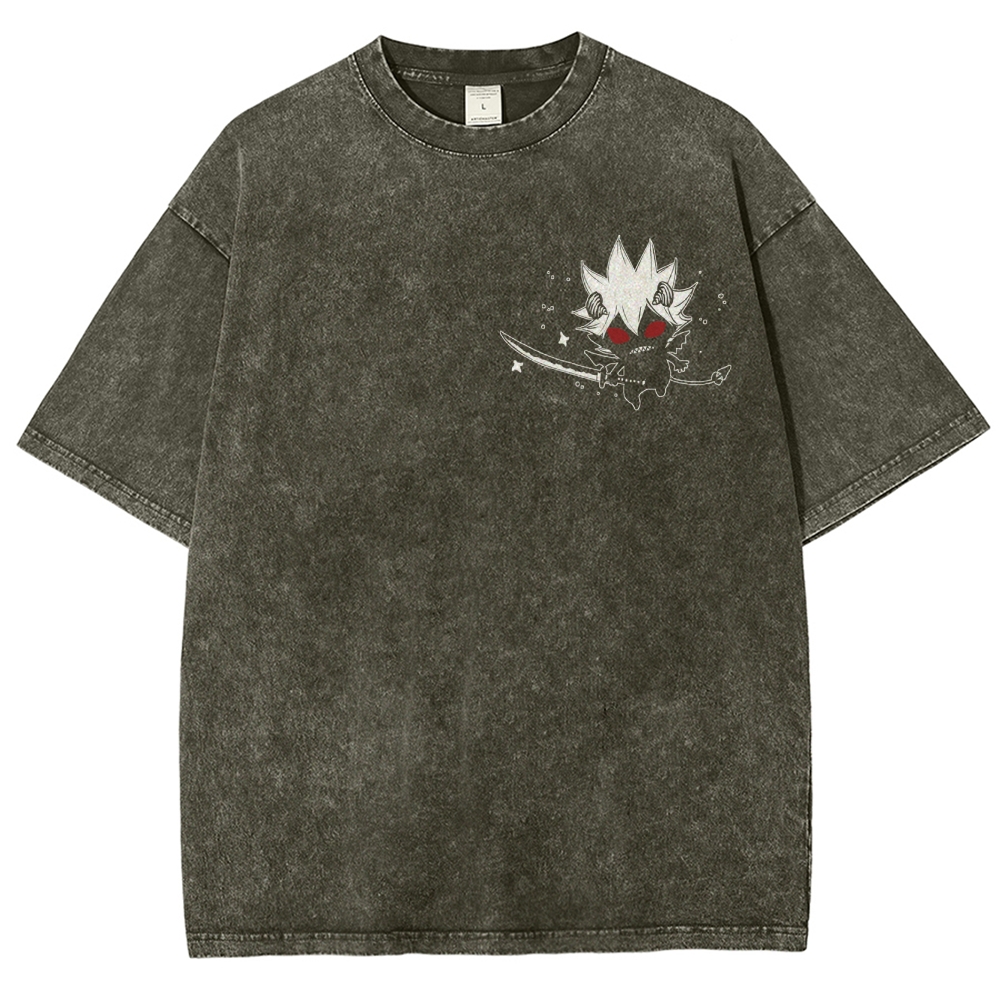 BLACK CLOVER Unisex Fit Washed T-Shirt 2502008163