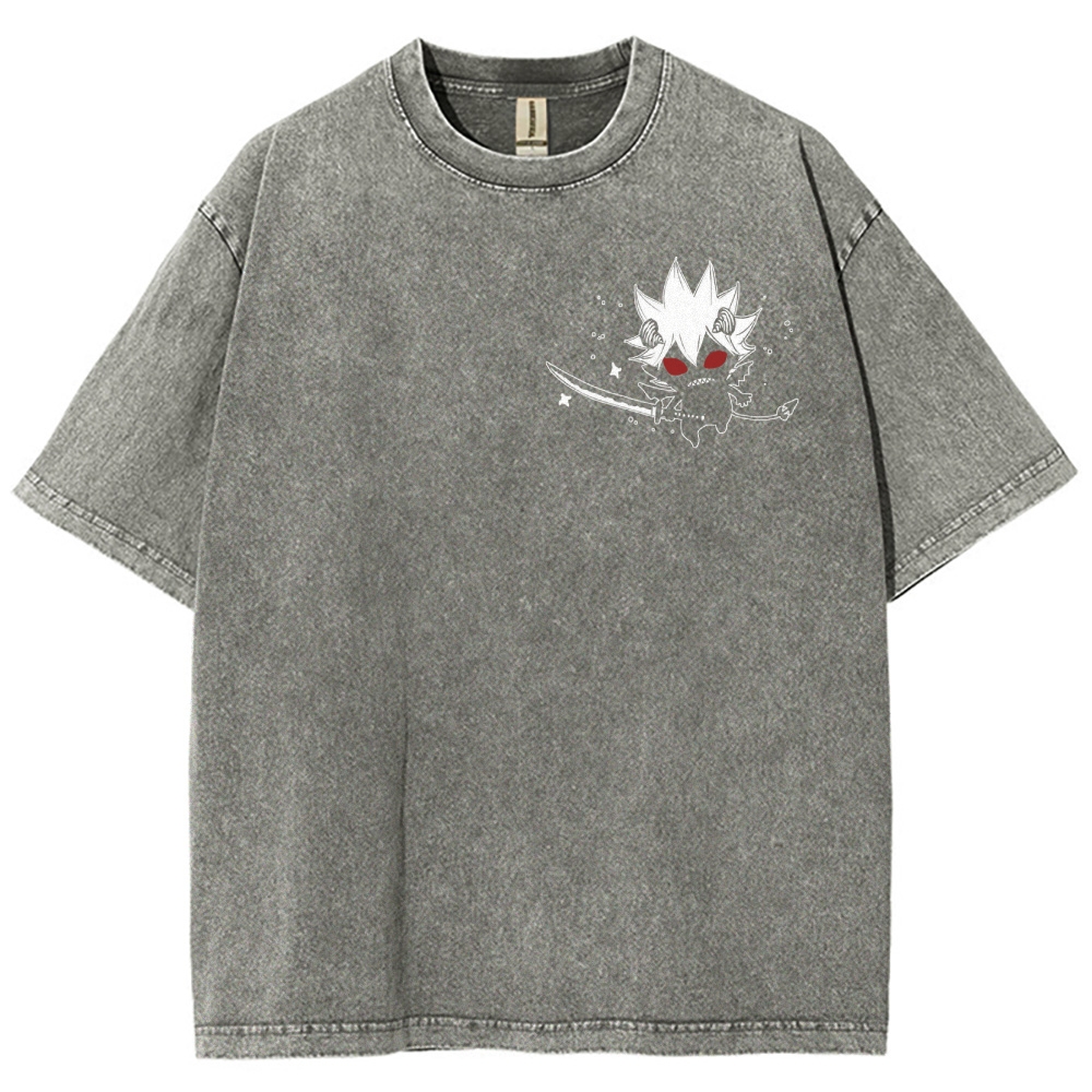 BLACK CLOVER Unisex Fit Washed T-Shirt 2502008163
