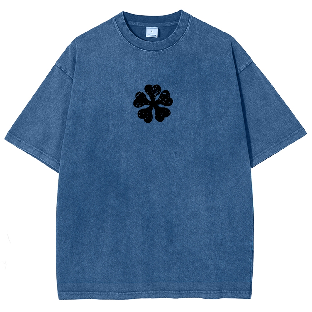 BLACK CLOVER Unisex Fit Washed T-Shirt 2502008168