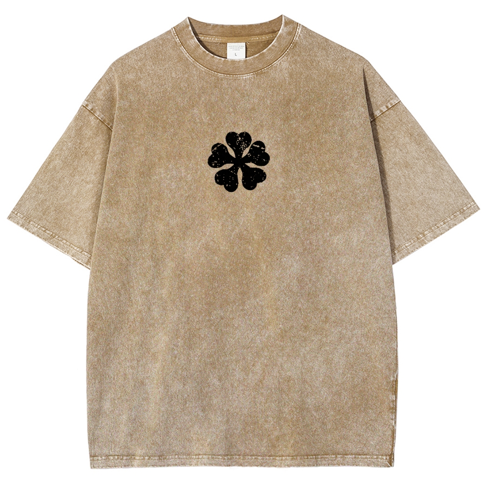 BLACK CLOVER Unisex Fit Washed T-Shirt 2502008168